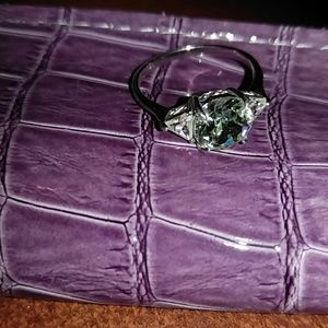 Size 8 blue topaz ring